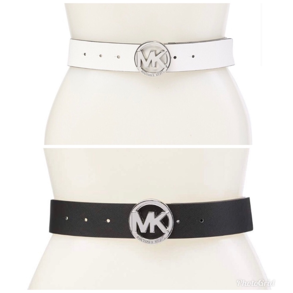 Michael Kors White and Black Belts